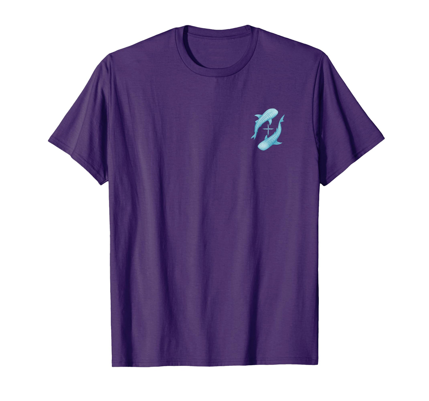 Christian Teen - Whale Shark, Seaweed Cross, Ocean Vibes T-Shirt