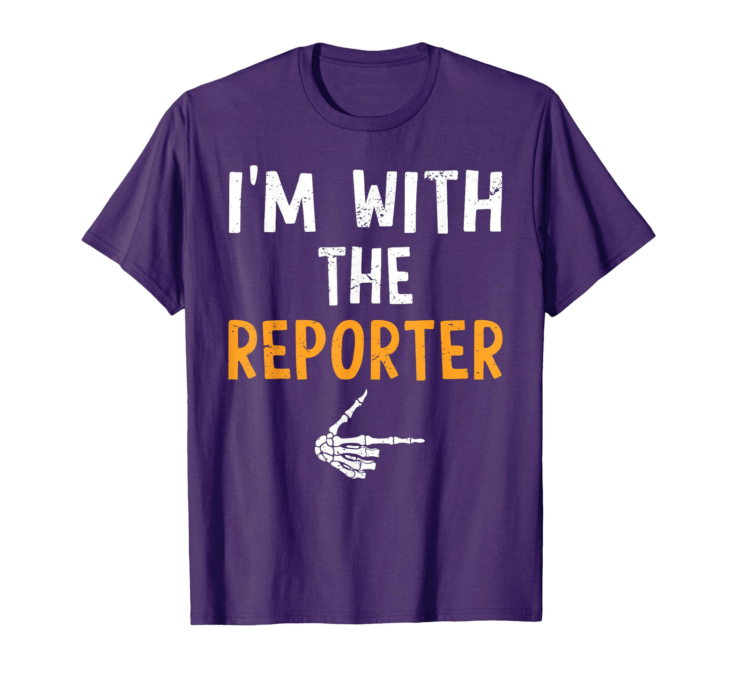 I'm with The Reporter Costume Halloween Matching Couple T-Shirt