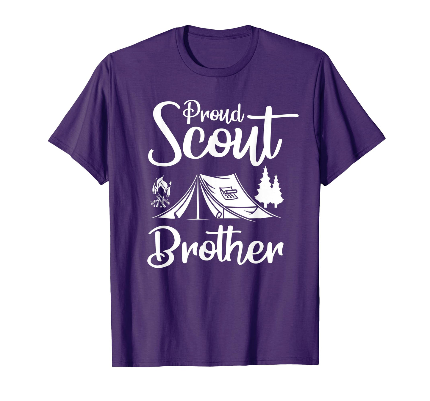 Proud Scout Brother Camping Scouting Tent Scout Leader T-Shirt