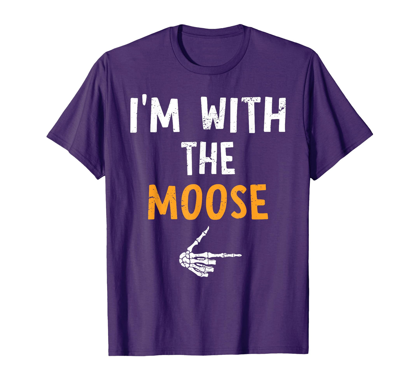 I'm with The Moose Costume Halloween Matching Couple T-Shirt