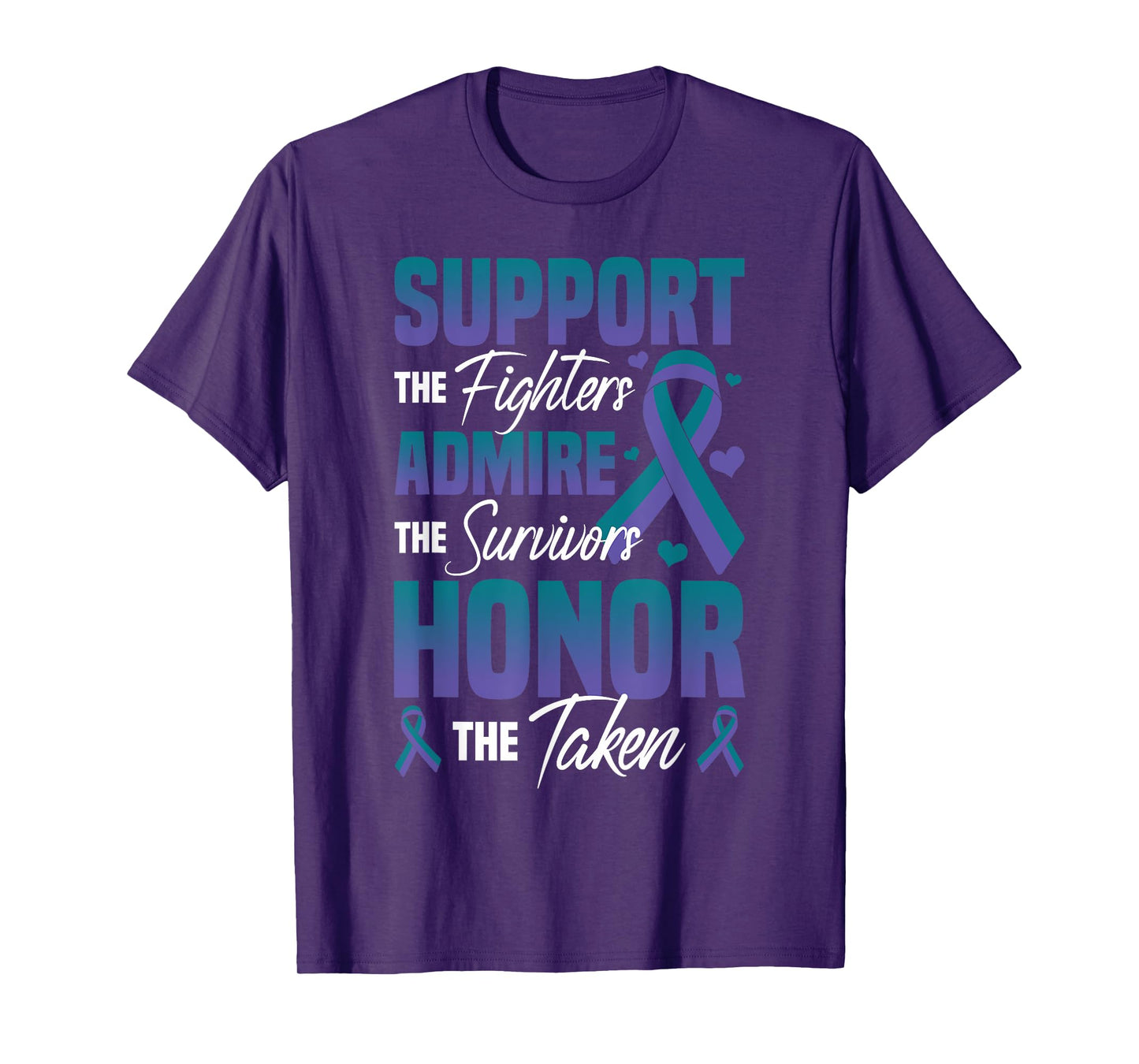 Support Fighters Admire Survivors Anal Cancer Awareness Day T-Shirt