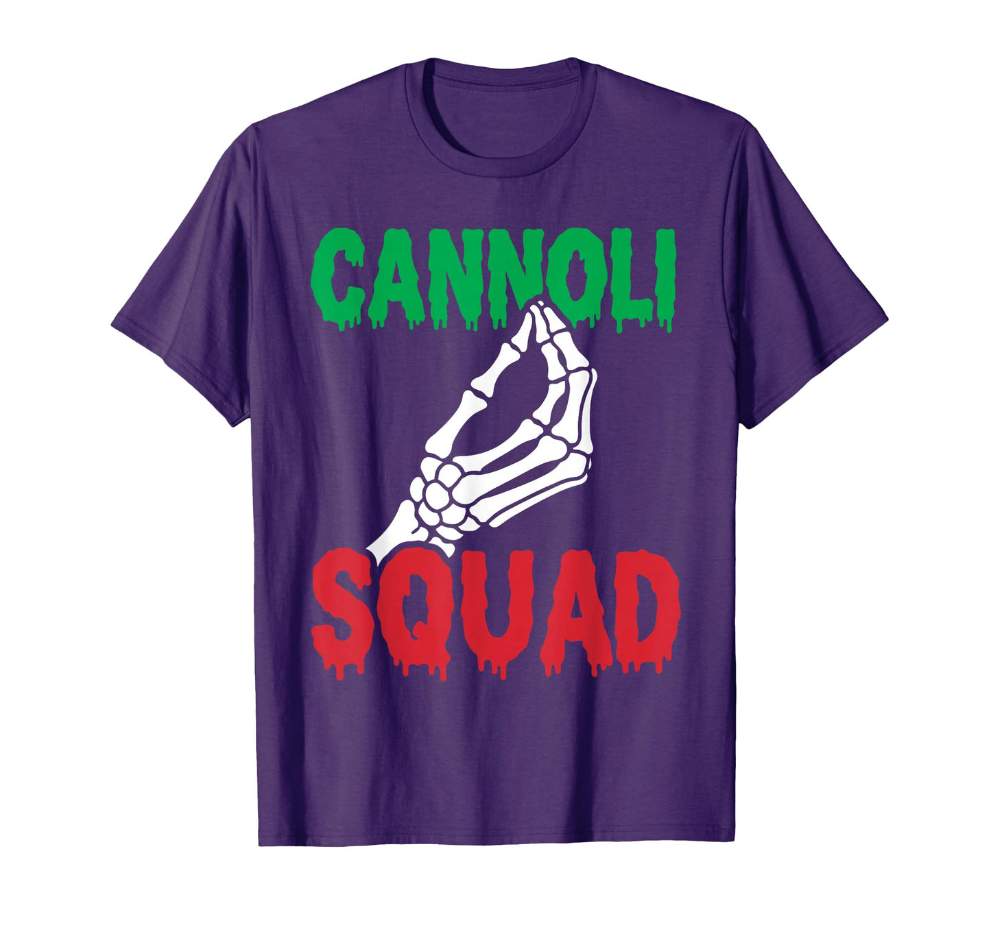 Cannoli Squad Skeleton Italian Halloween Family Matching T-Shirt