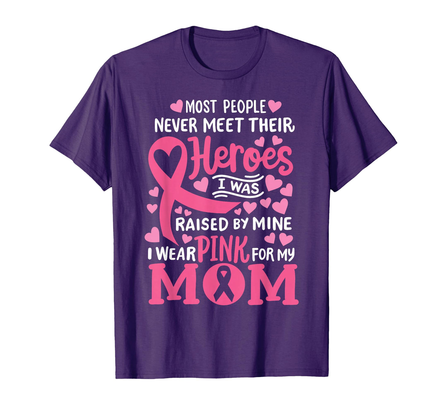 Breast Cancer Awareness Wear Pink For My Mom Support Kids T-Shirt