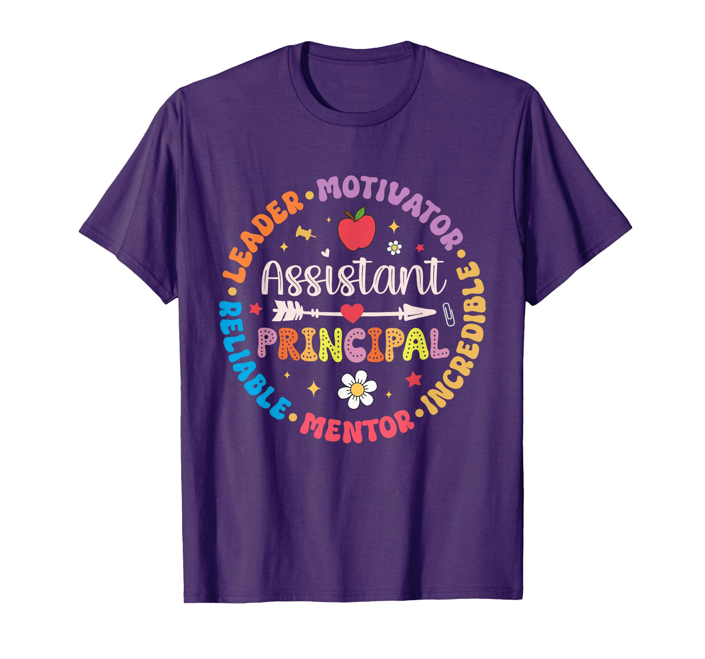 Groovy School Assistant Principal Teacher Appreciation Men Women T-Shirt
