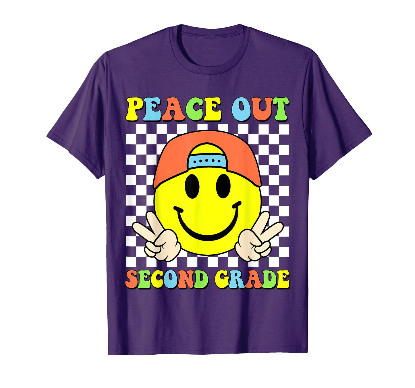 Peace Out 2nd Grade Boys Kid Graduation Last Day Of School T-Shirt