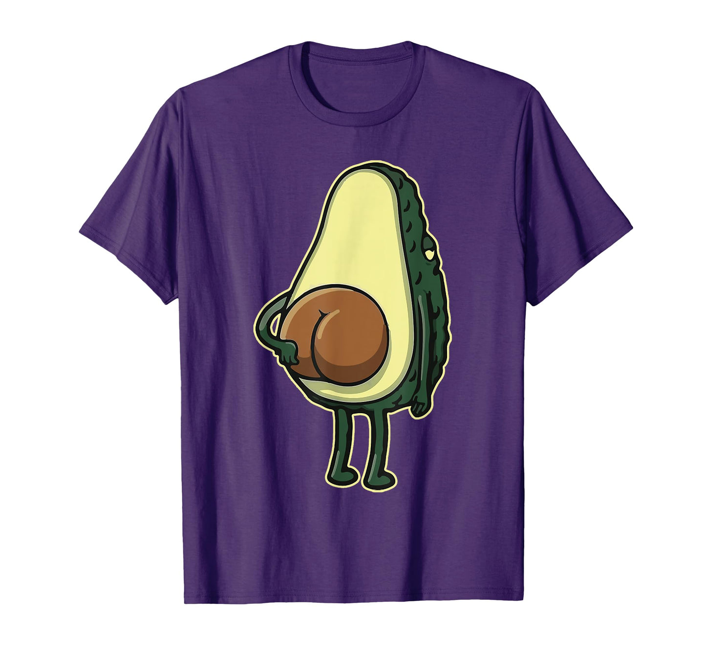 Funny Avocado Scratching Butt Vegan Guacamole Men Women Kids T-Shirt