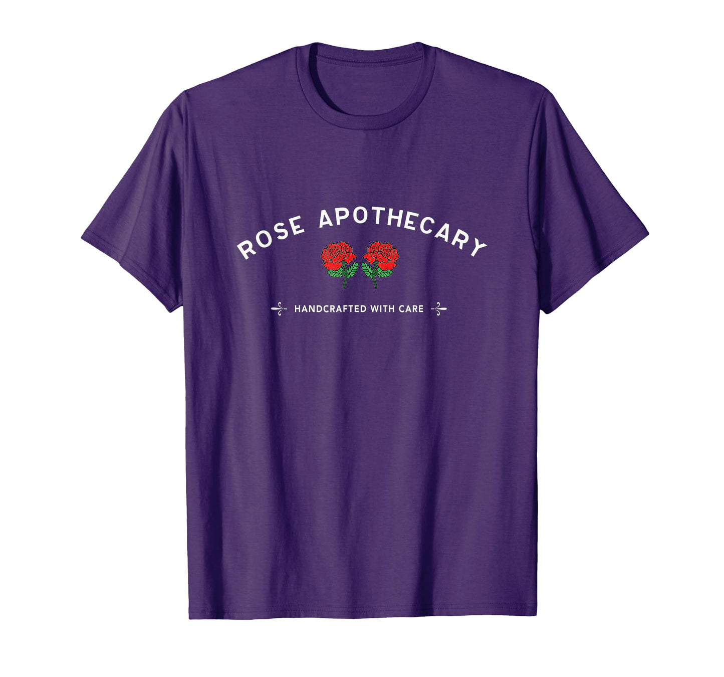 Rose Apothecary Red Flowers Store Handmade With Care T-Shirt