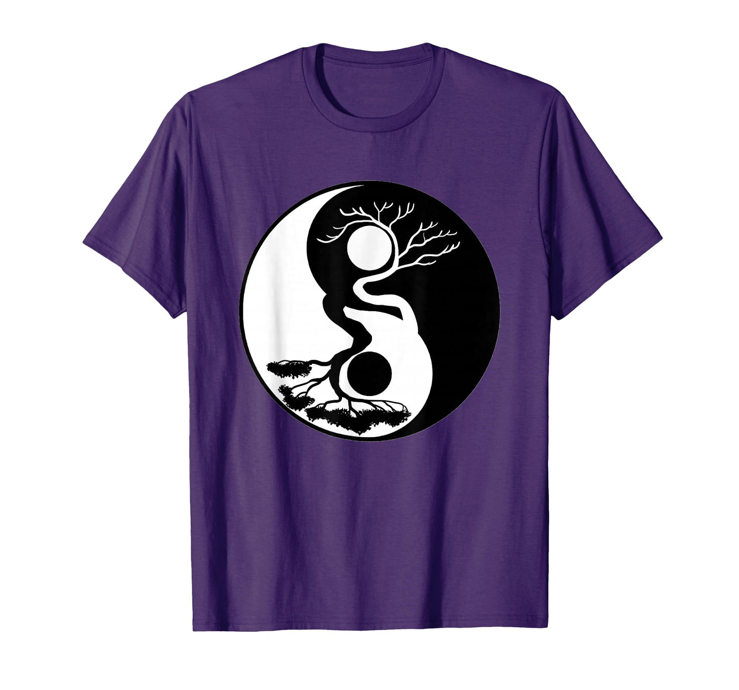 Bonsai Tree Yin Yang Symbol Nature Harmony Balance Life Gift T-Shirt
