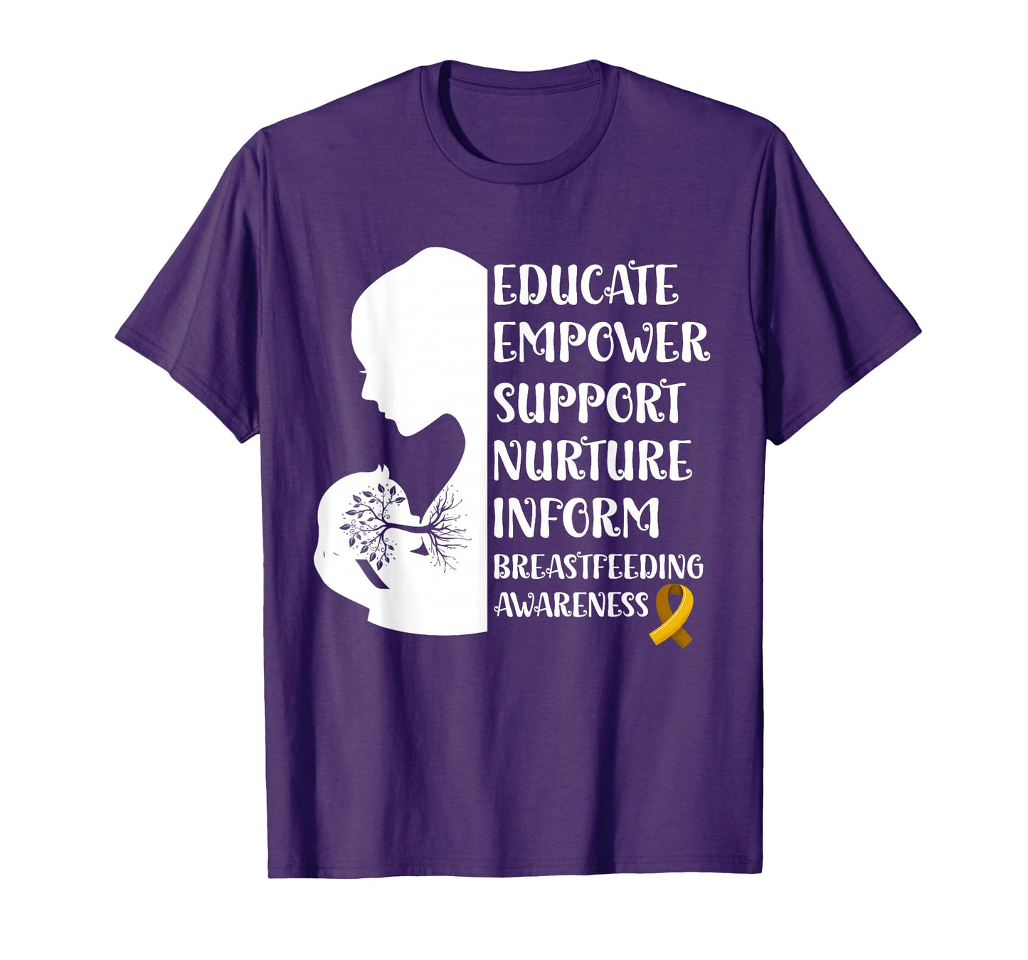 Breastfeeding Awareness Family USA Breast Milk Lactation T-Shirt