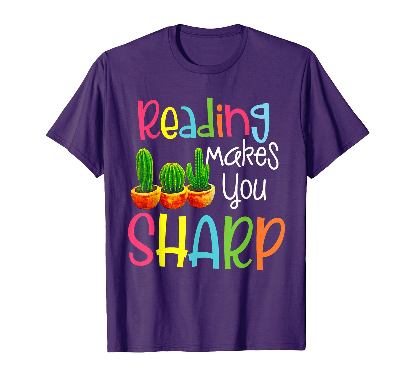 Reading Cactus ELA Teacher Sharp - Cute Reading Teacher Men Women Kids T-Shirt