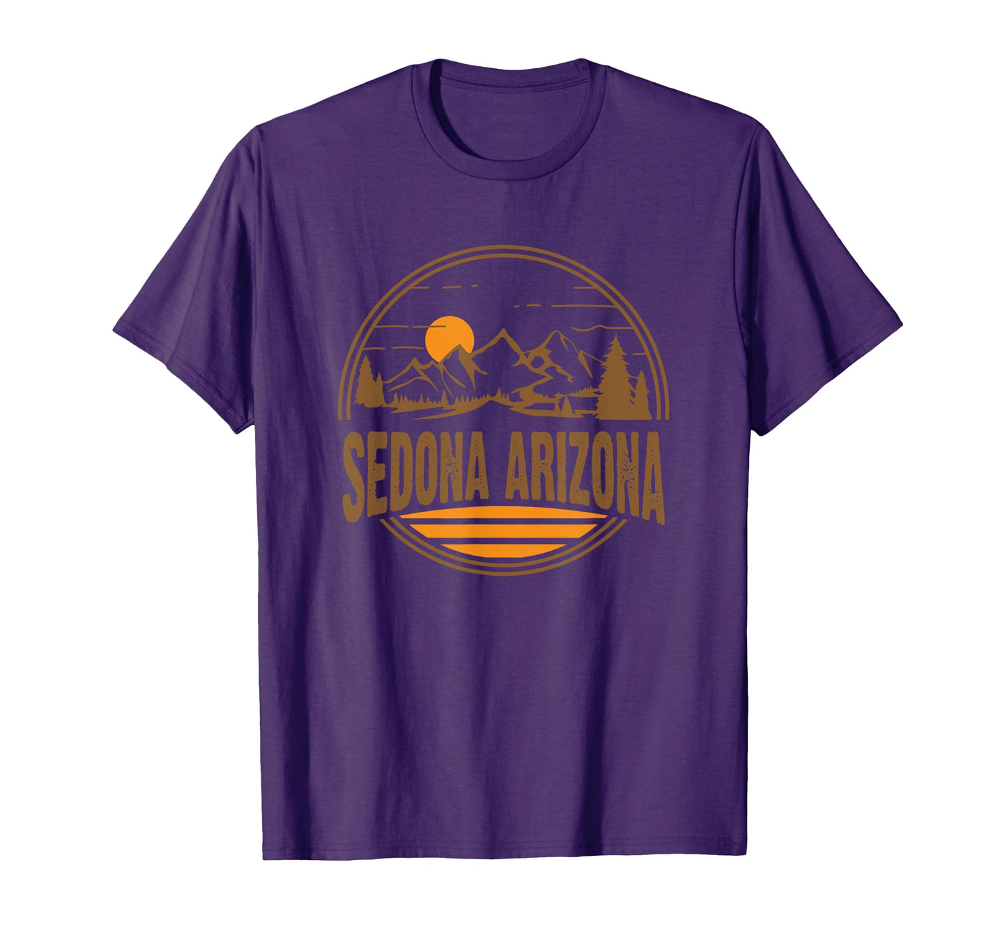 Vintage Sedona, Arizona Mountain Hiking Souvenir Print T-Shirt