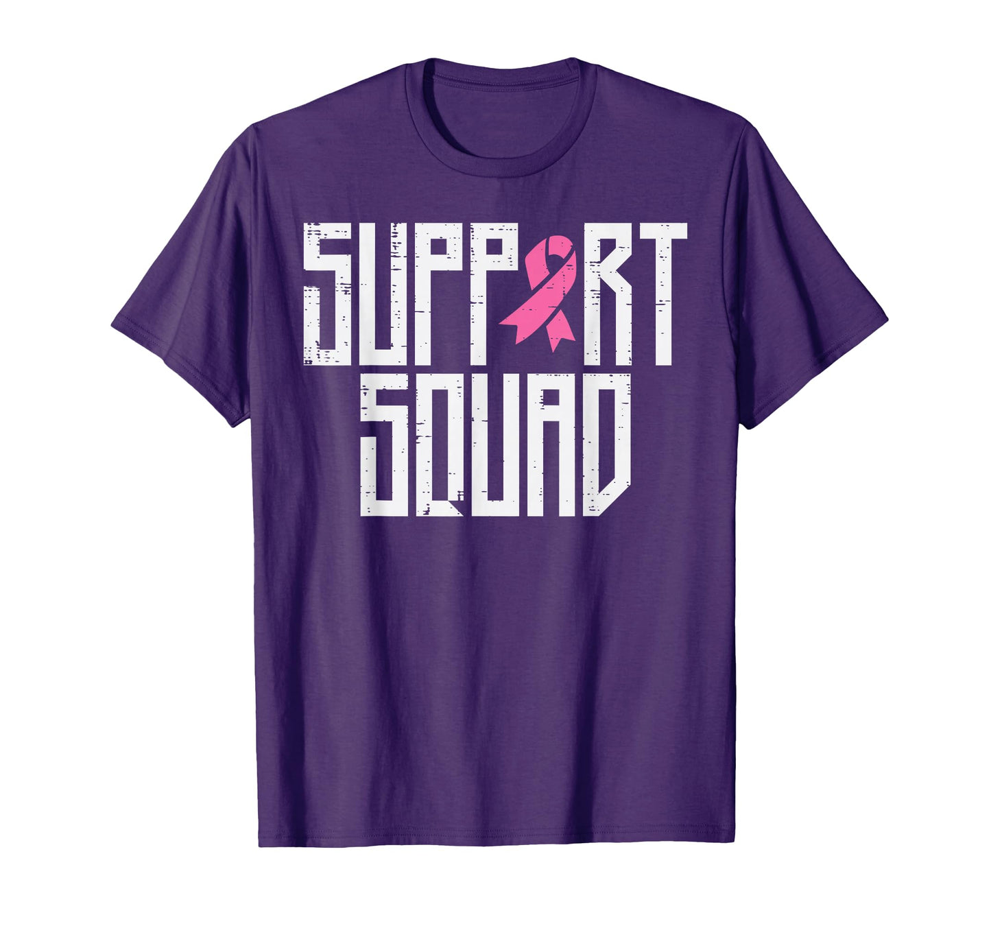 Support Squad Pink Ribbon Family Breast Cancer Awareness T-Shirt