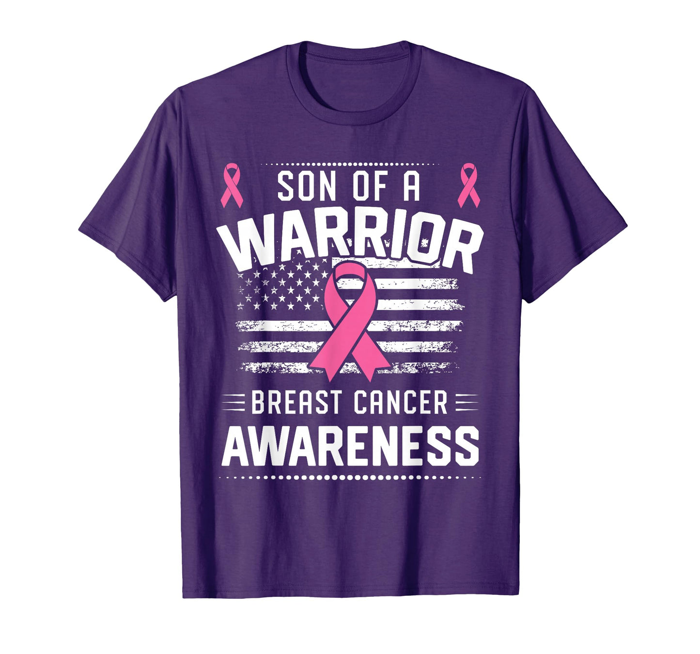 Son Of A Warrior Breast Cancer Awareness Son T-Shirt