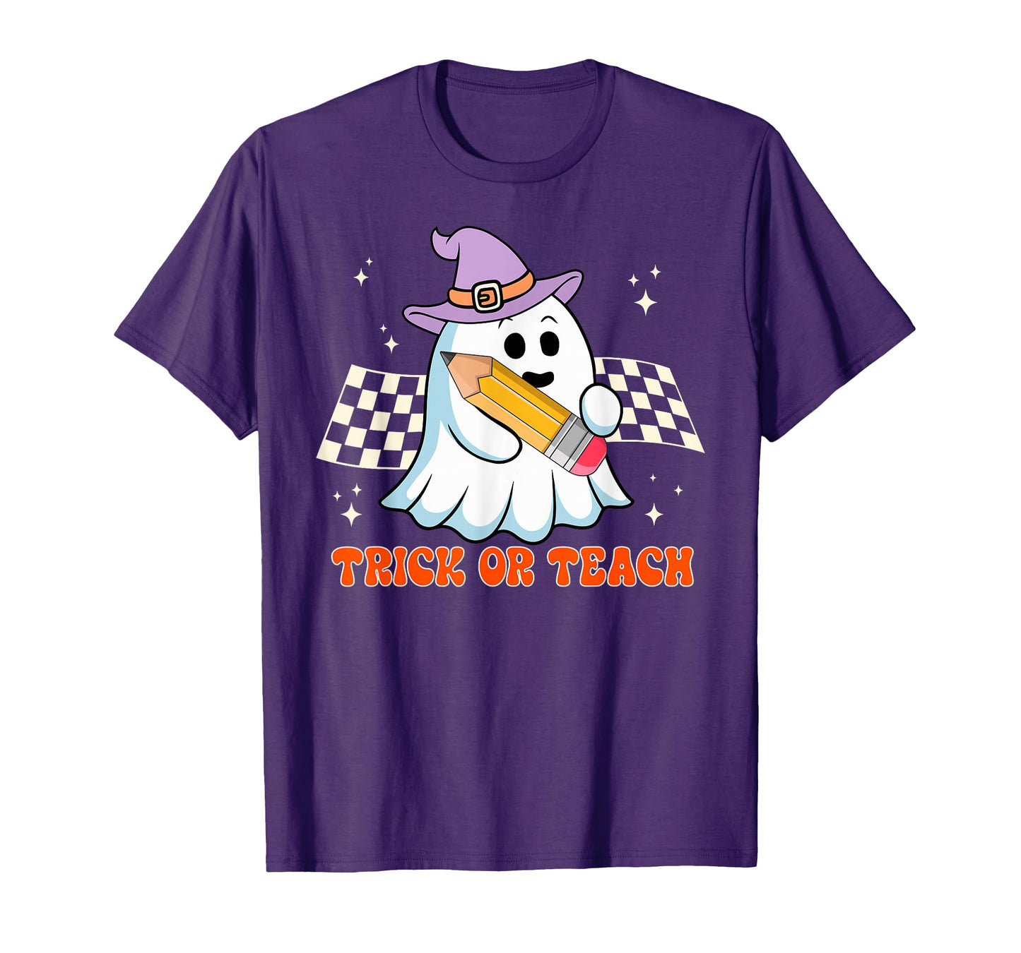 Trick Or Teach Boo Ghost Teacher Halloween T-Shirt