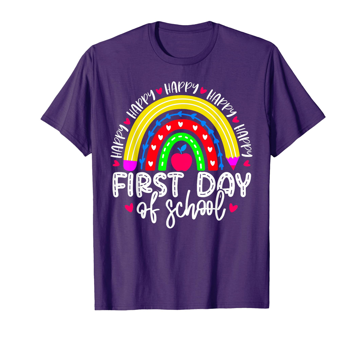 Happy First Day Of School Teacher Kids Back To School T-Shirt