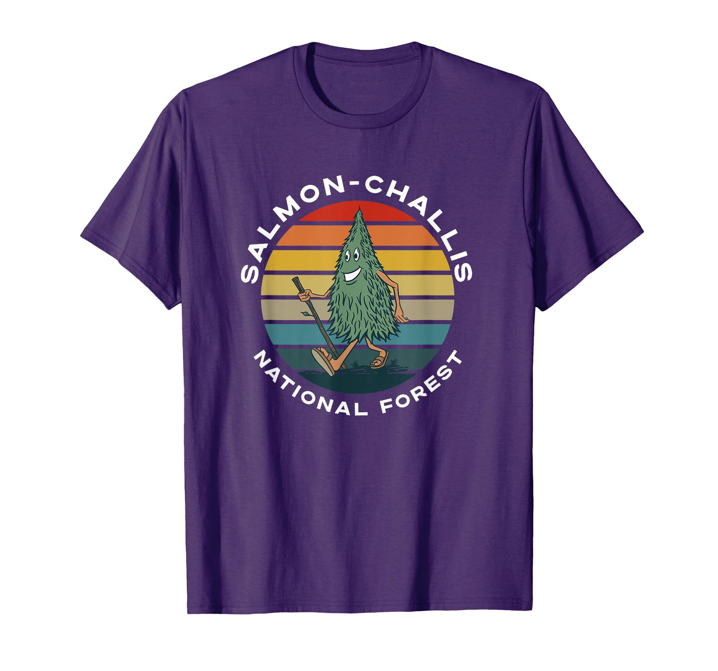 Hiking Tree Salmon-Challis National Forest Idaho Camping T-Shirt