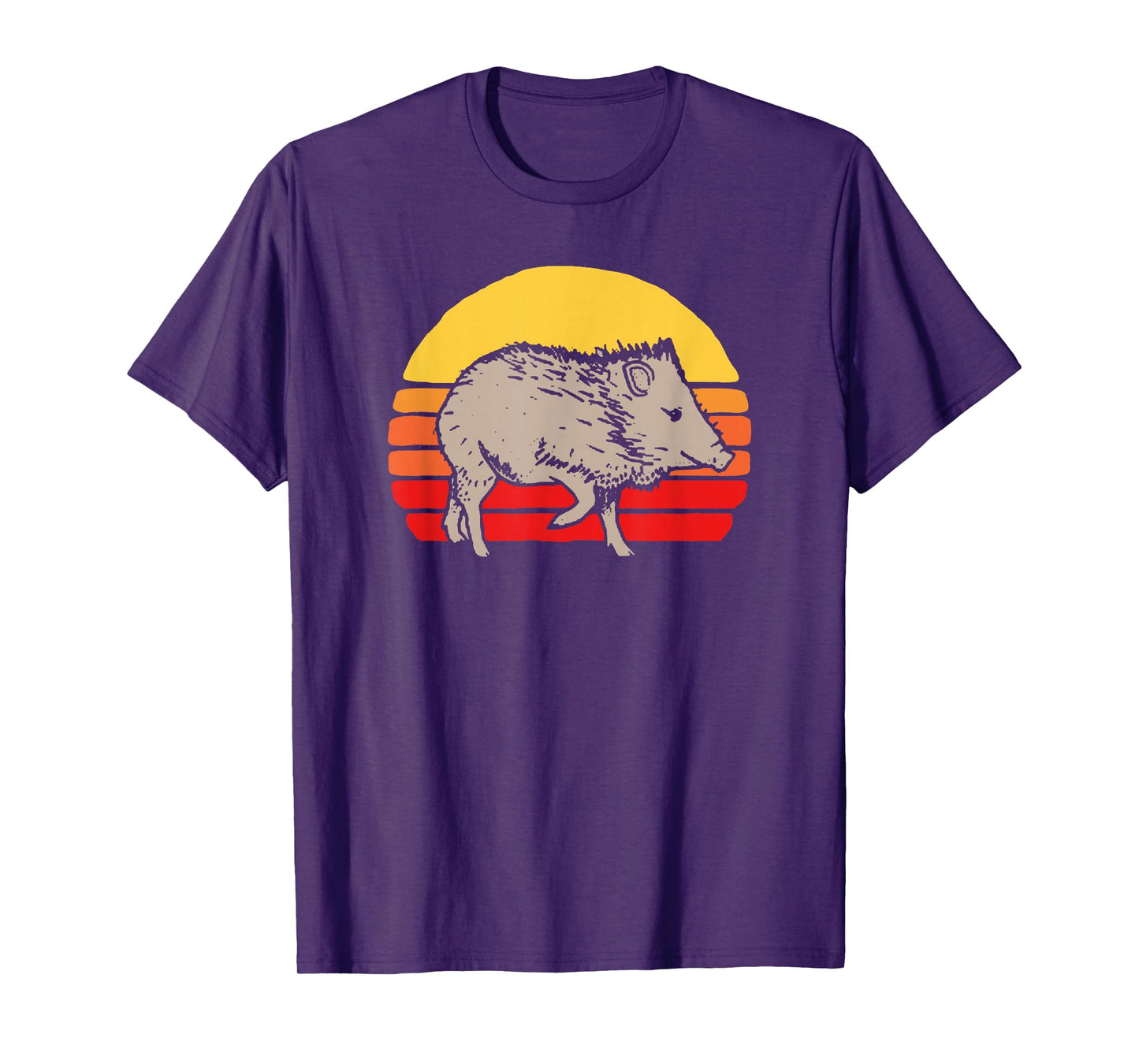 Javelina Vintage Retro 80s Sunset Cute Funny Arizona T-Shirt