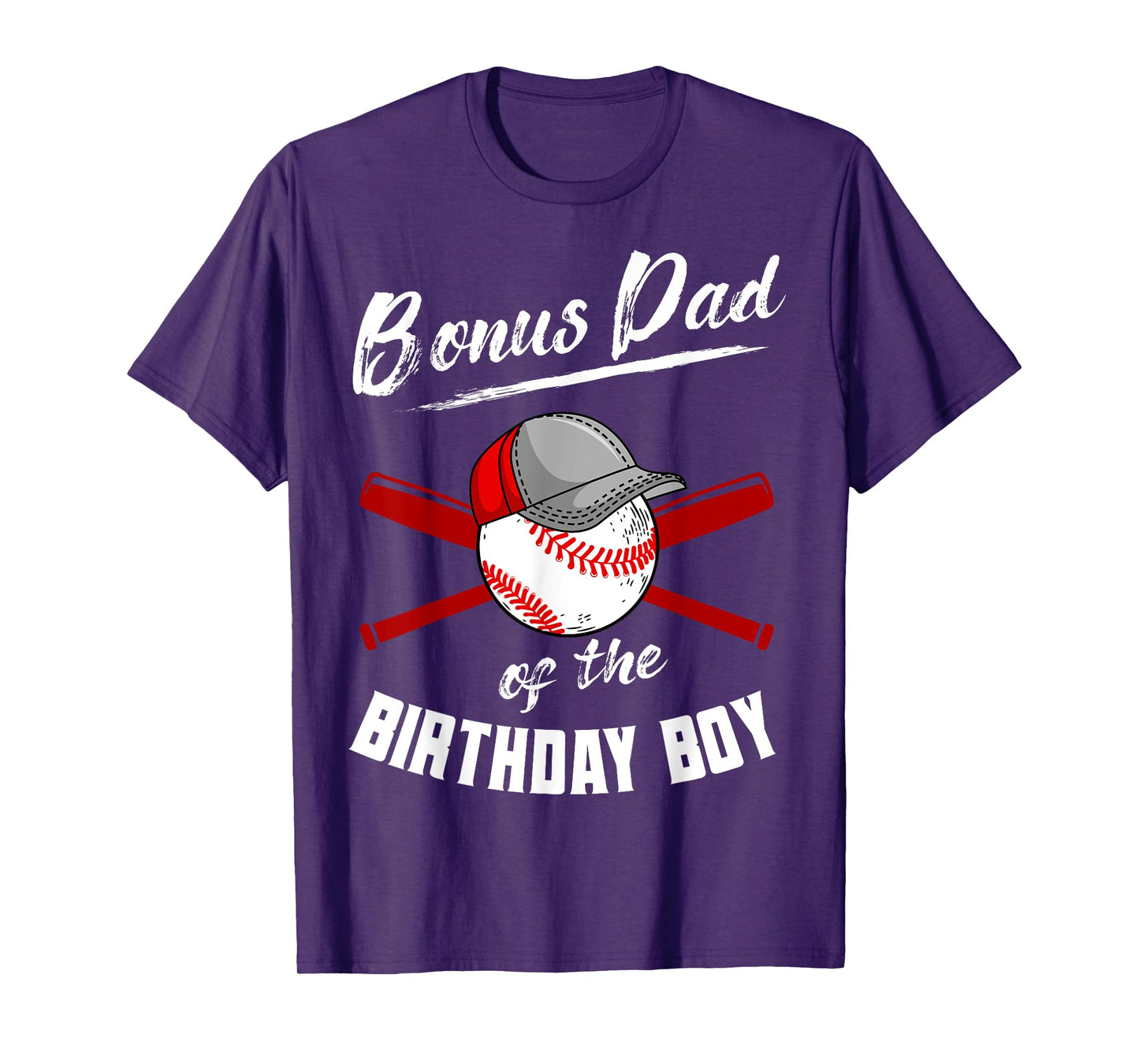 Bonus Dad Of The Birthday Boy Baseball Bday Party T-Shirt
