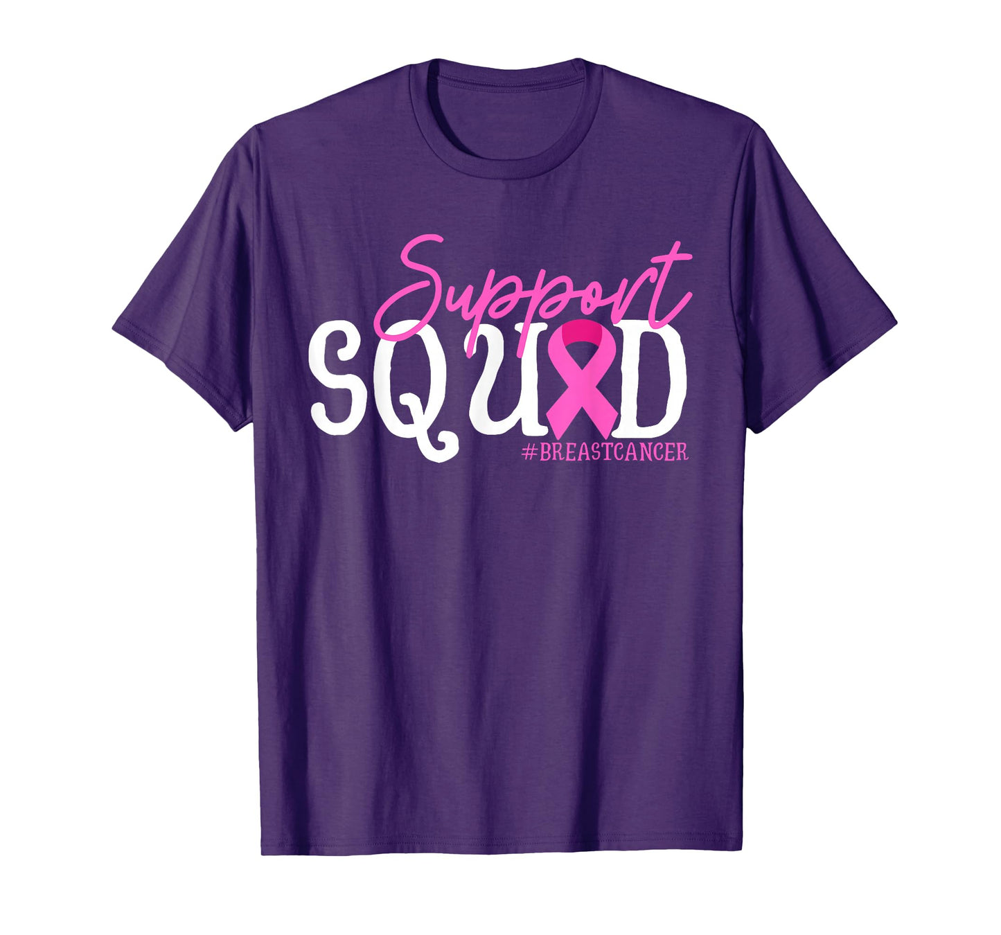 Support Squad Breast Cancer Awareness Pink Ribbon T-Shirt