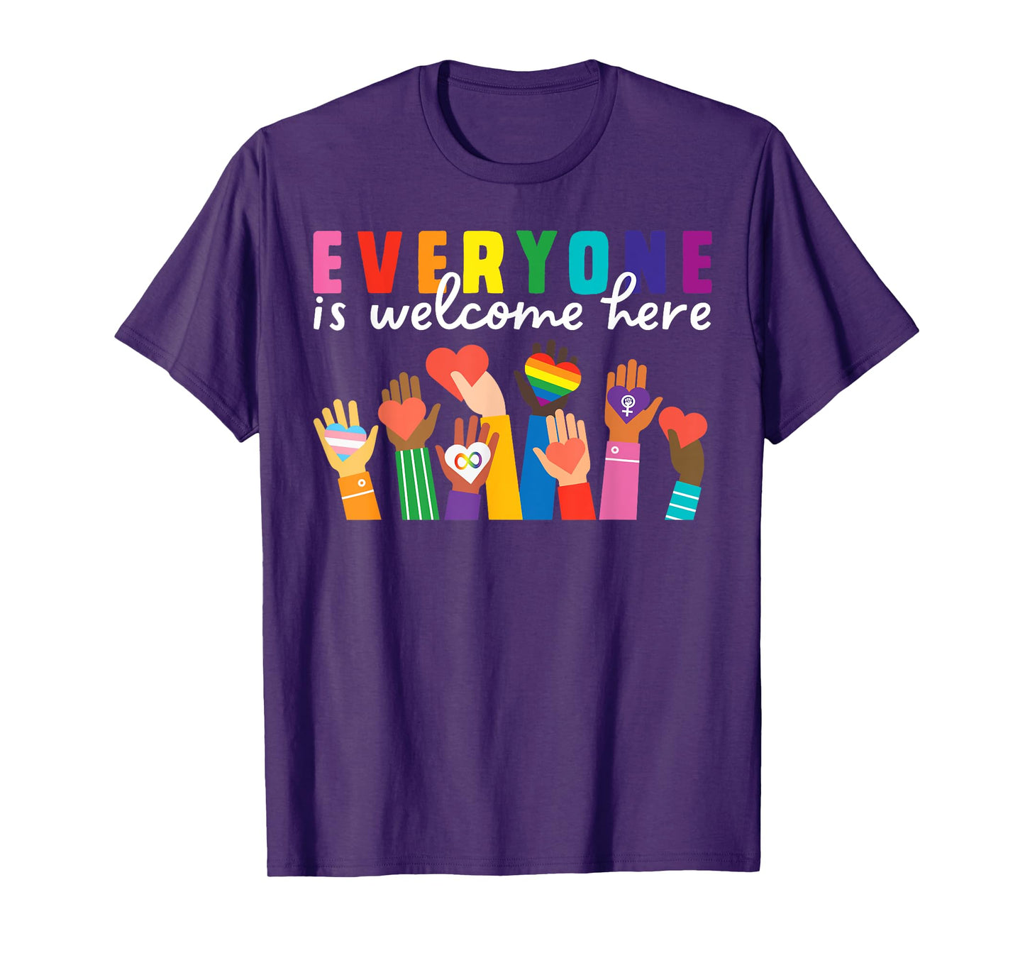 Everyone Is Welcome Here Idaho Teacher Support Men Women Kid T-Shirt