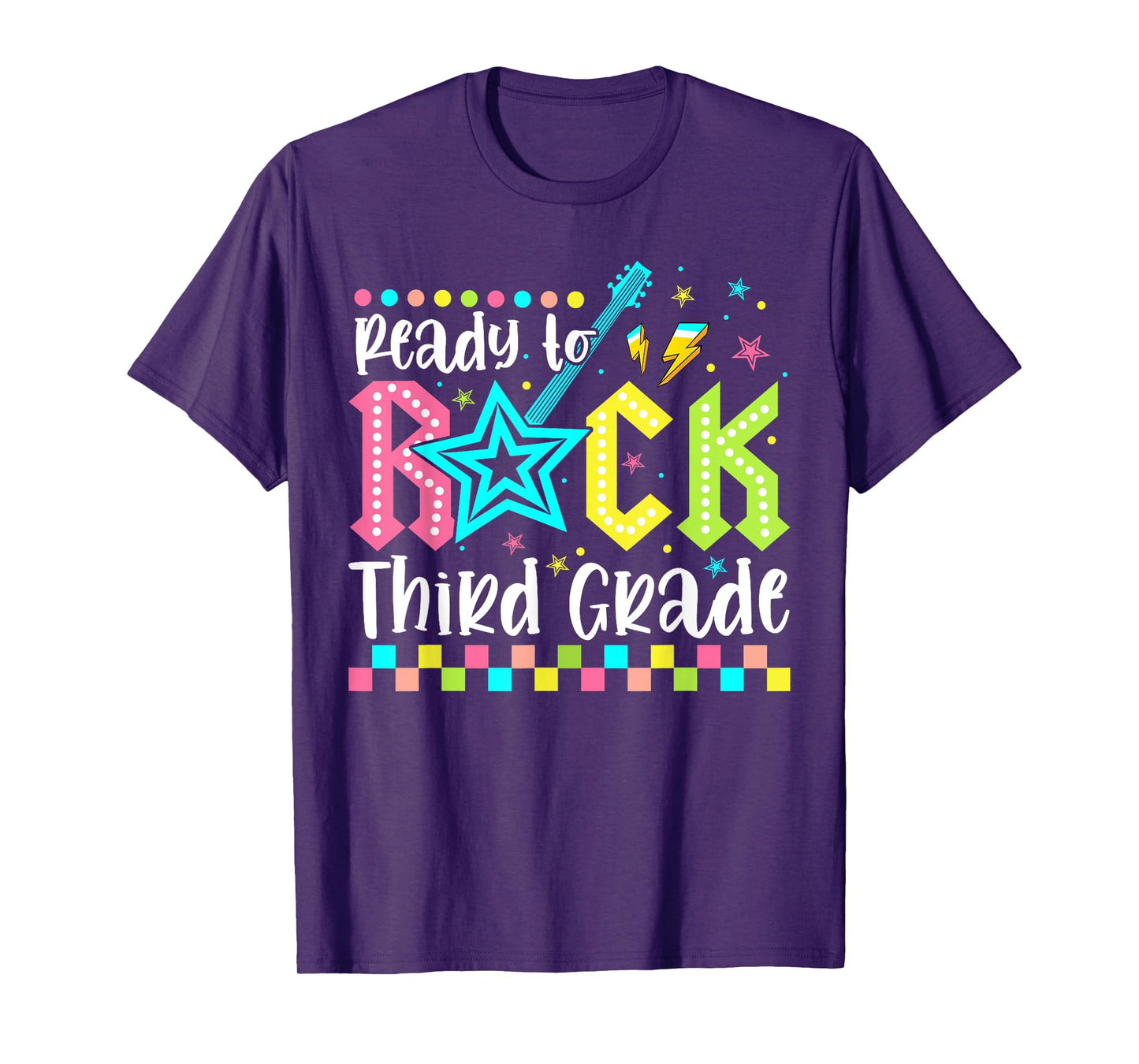 Ready To Rock Third Grade Back To School 3rd Grade Boys Kids T-Shirt