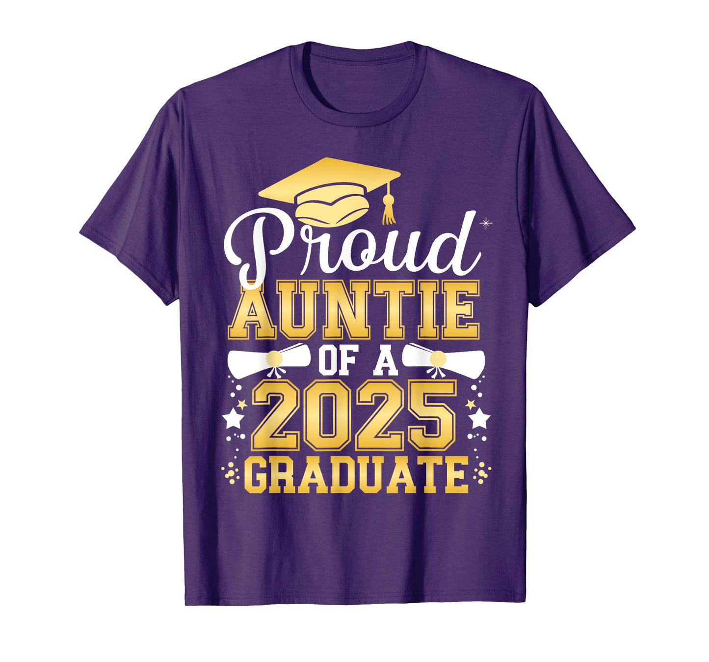 Proud Auntie Of A 2025 Graduate Class Of 2025 Graduation T-Shirt
