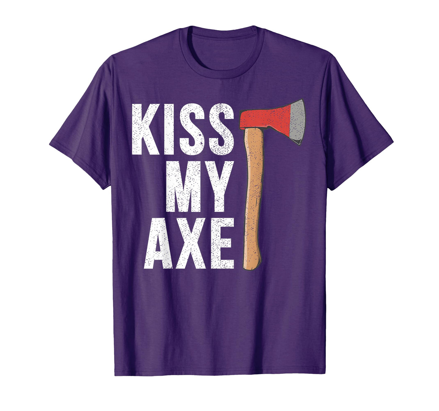 Kiss My Axe Vintage Hatchet Throwing Funny Gift for Thrower T-Shirt