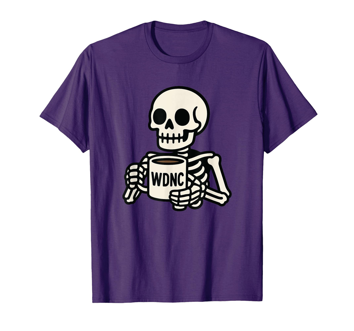 Skeleton WDNC We Do Not Care Club for Women T-Shirt