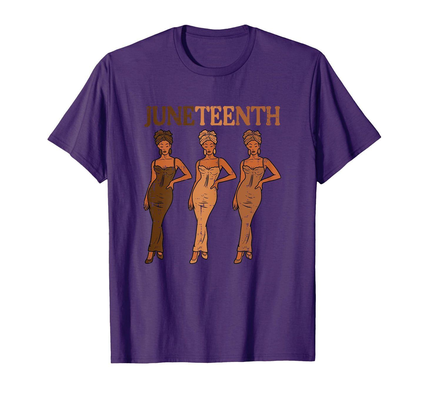 Juneteenth Black Woman Dress 1865 Melanin Women Girls Kids T-Shirt