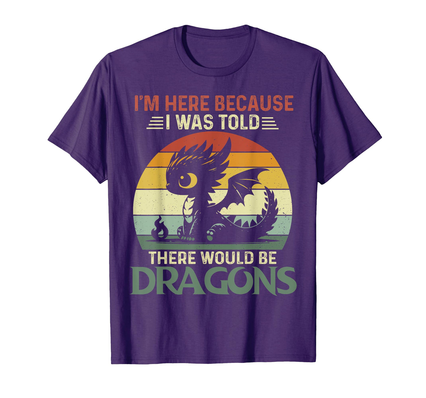 I Was Told There Would Be Dragons Retro Baby T-Shirt