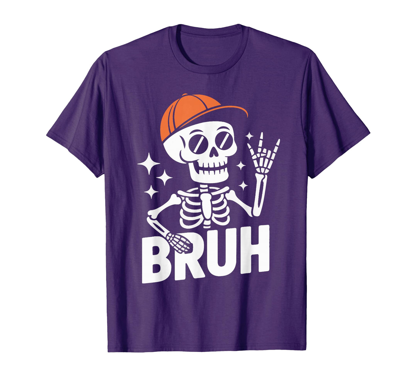 Bruh Halloween Skeleton Gamer Video Gaming Skeleton T-Shirt