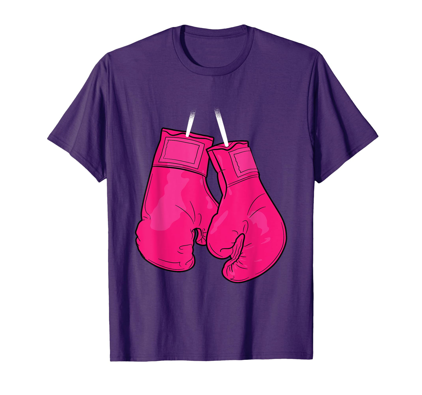 Pink Boxing Gloves Breast Cancer Awareness Cool Warrior T-Shirt