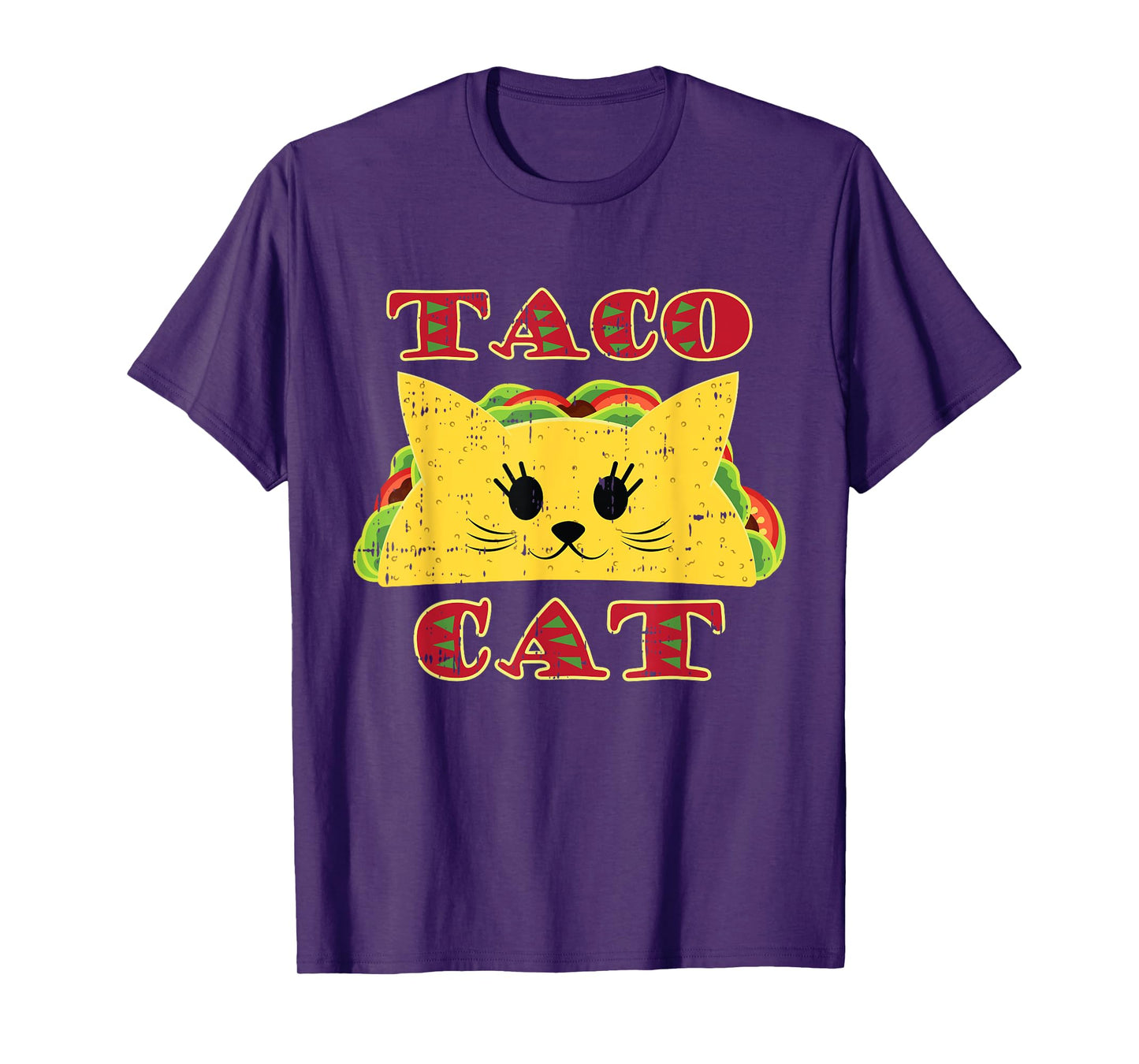 Taco Cat Black Cute Fun-ny Mexican Tortilla Food Animal Gift T-Shirt