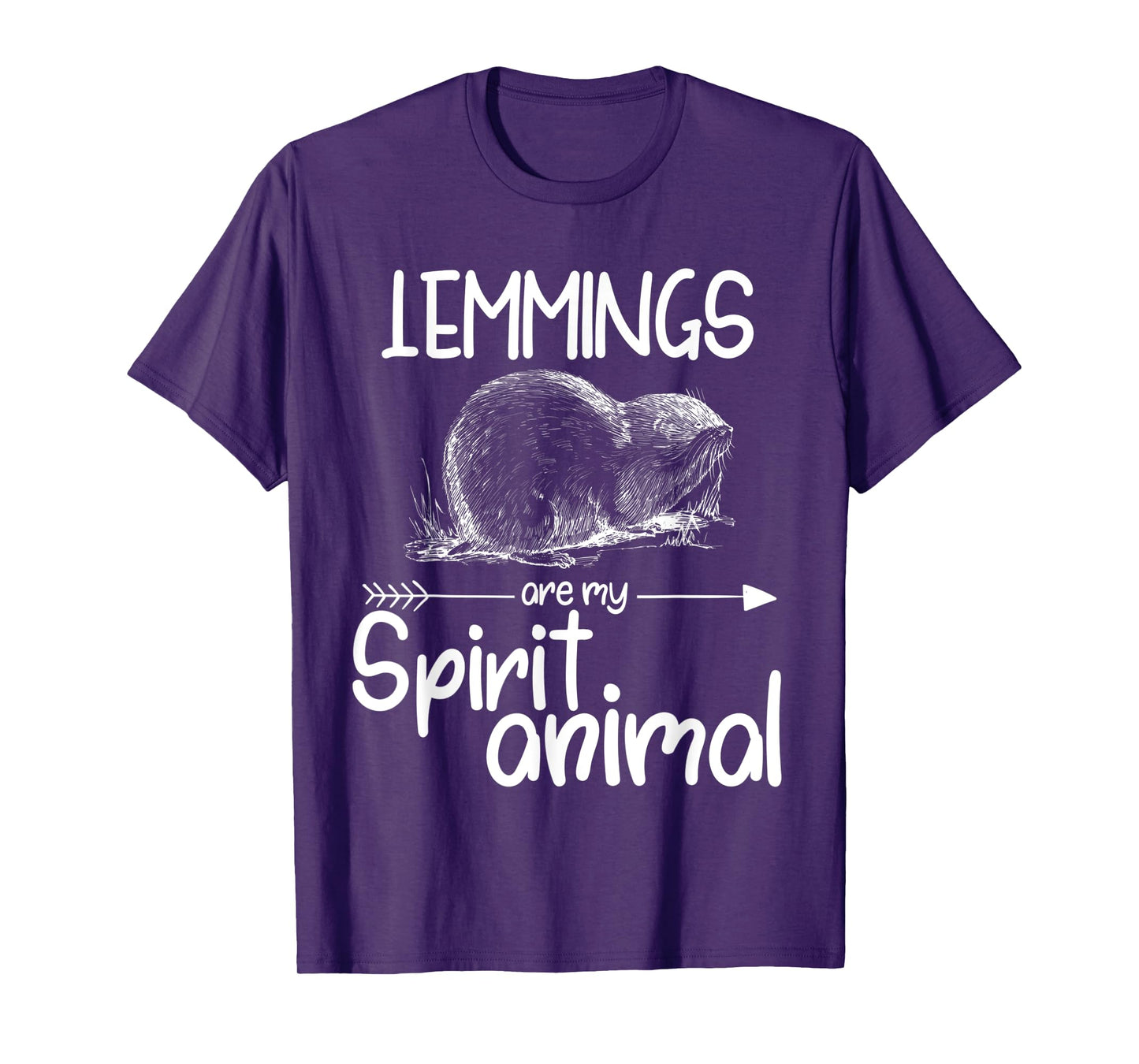 Lemmings Are My Spirit Animal Gift For Men Women Rodent T-Shirt