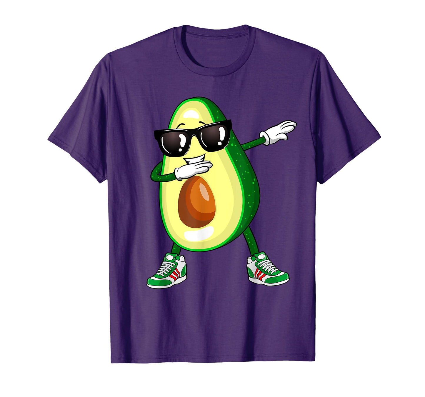Dabbing Avocado Shirt Funny Vegan Food Lover Tee Kids Women T-Shirt