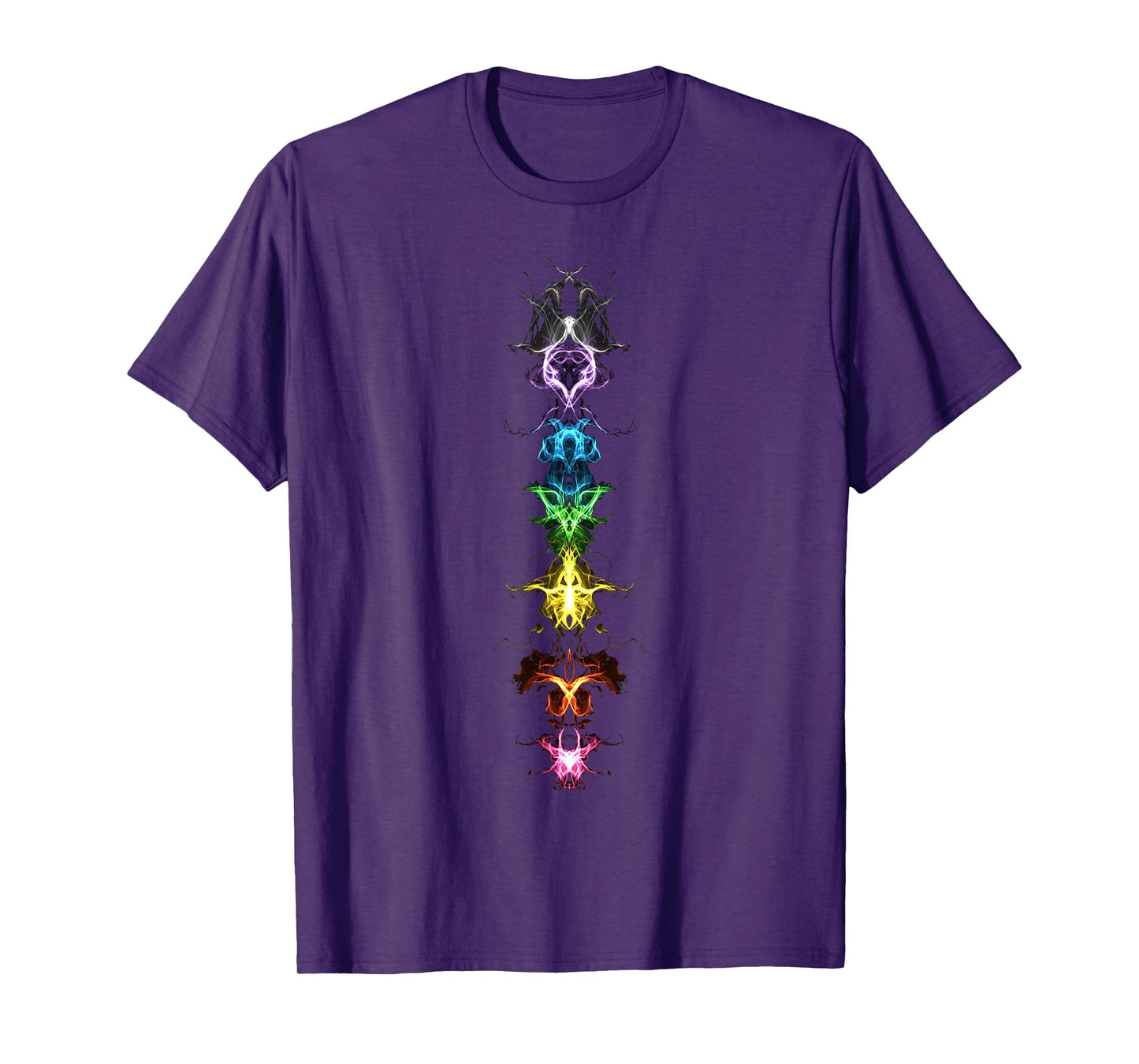 Fractal Chakra Buddhism Yoga Rainbow Symbol T-Shirt