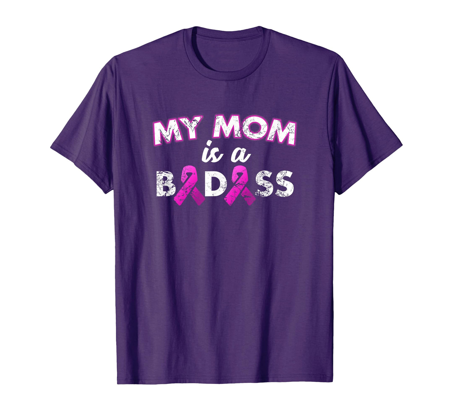 My Mom Is a Badass Breast Cancer Awareness T Shirt T-Shirt