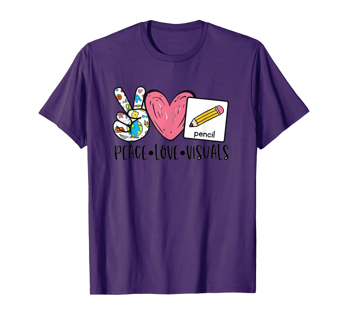 Peace Love Visuals Special Education Teacher Dream Team T-Shirt