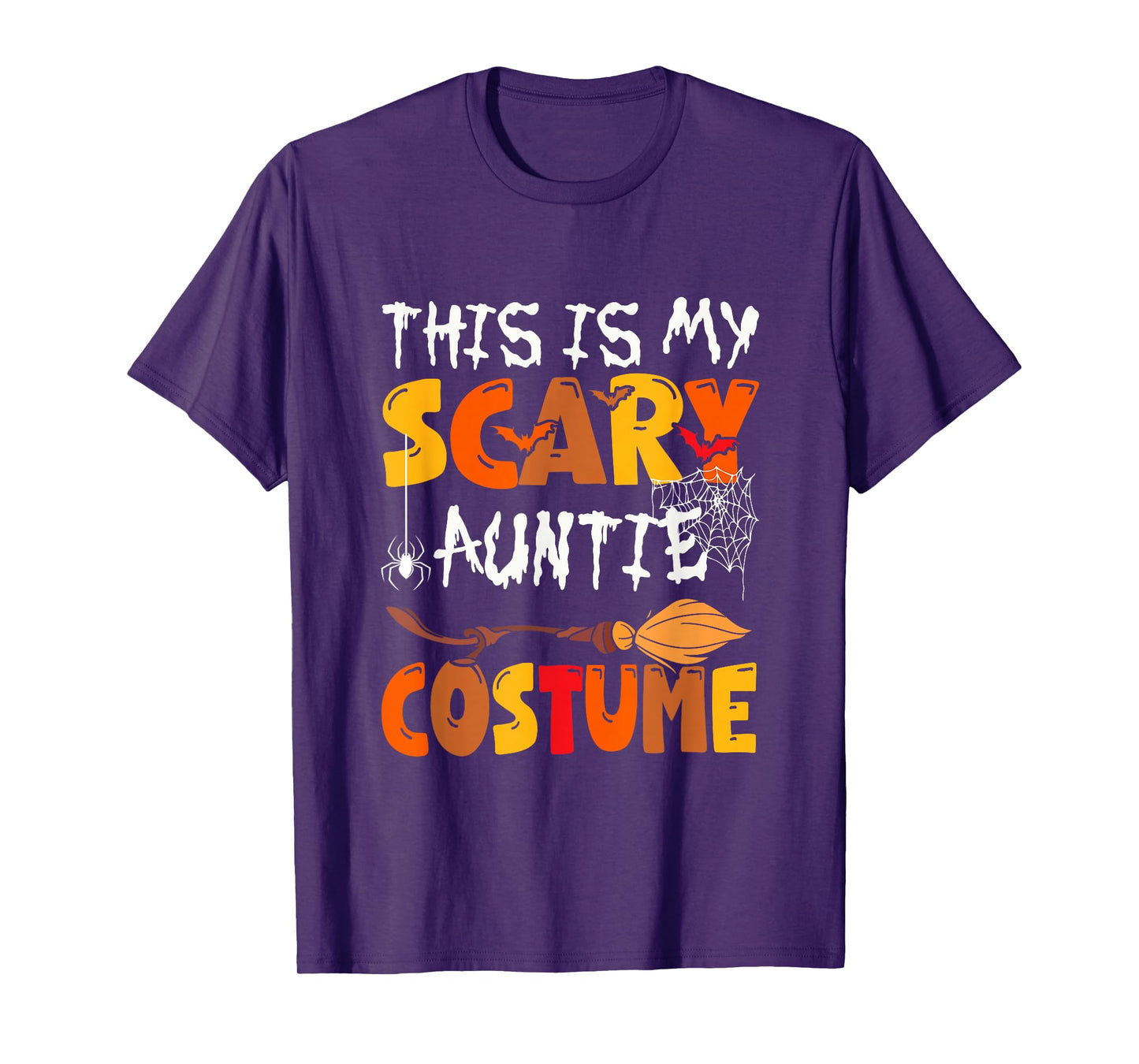 My Scary Auntie Costume Halloween Family Group Funny Parties T-Shirt