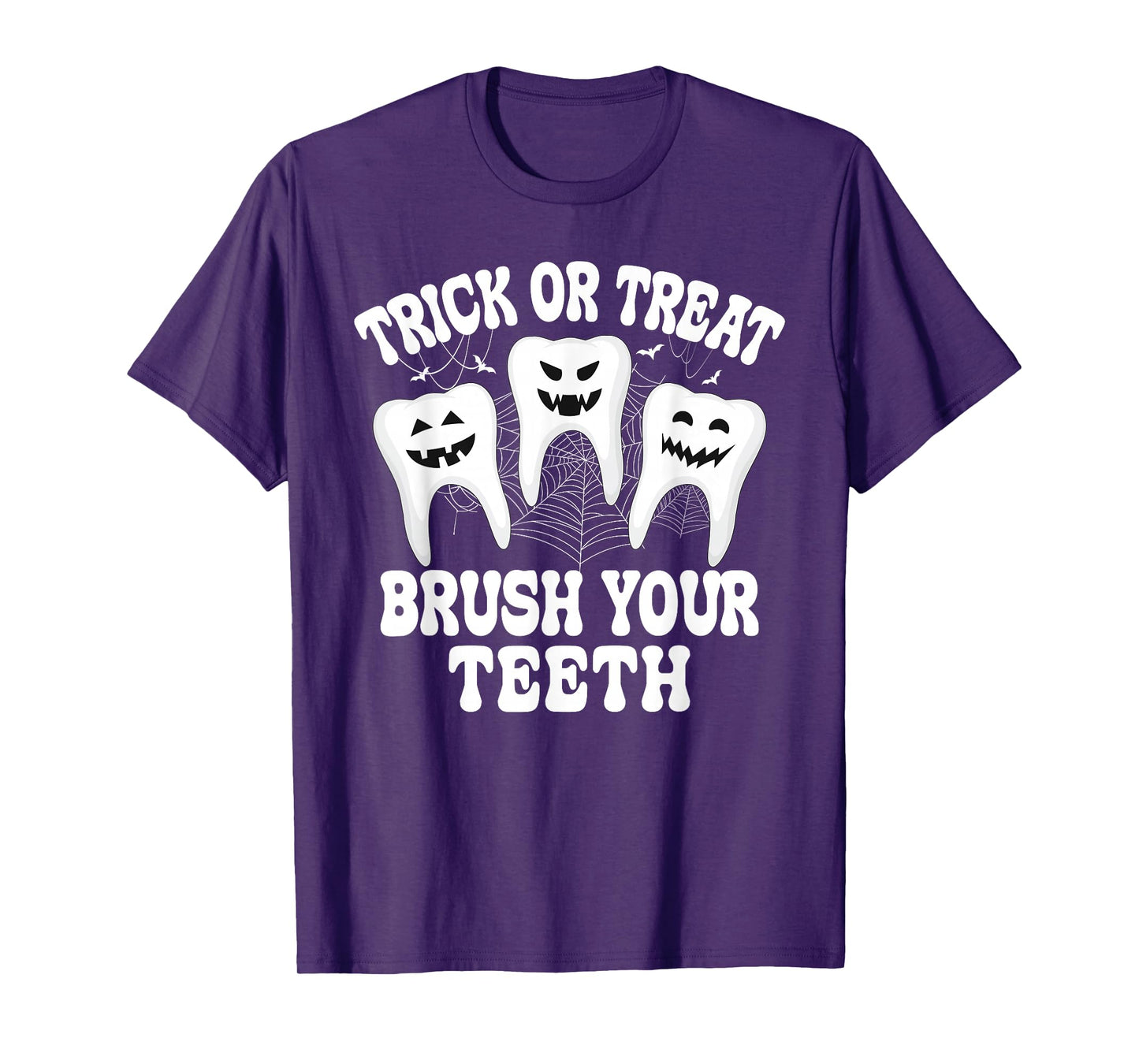 Trick or Teeth Dental Crew Dentist Halloween Costume Spooky T-Shirt