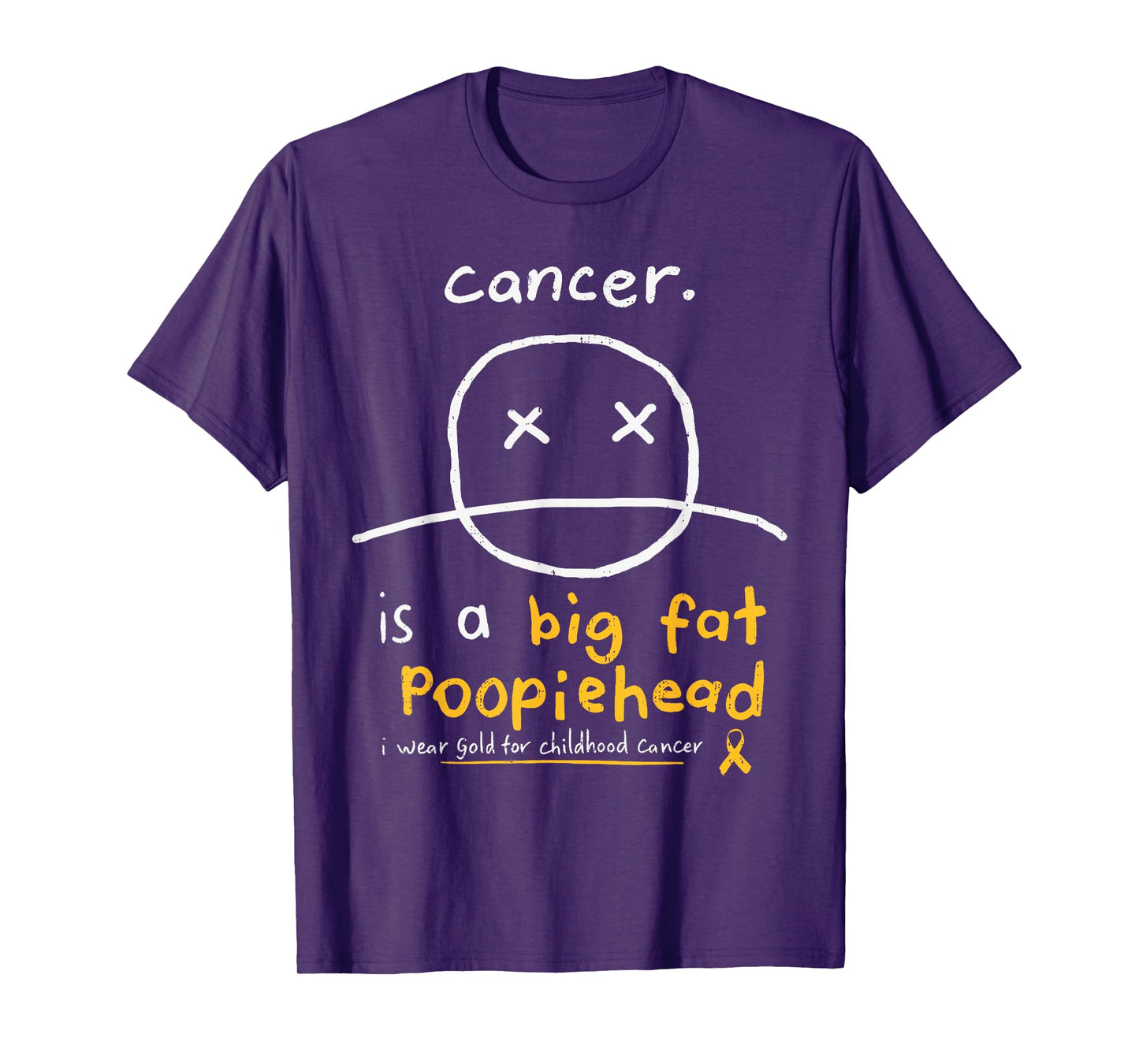 Fighters Childhood Cancer Awareness Survivor Gold Ribbon T-Shirt