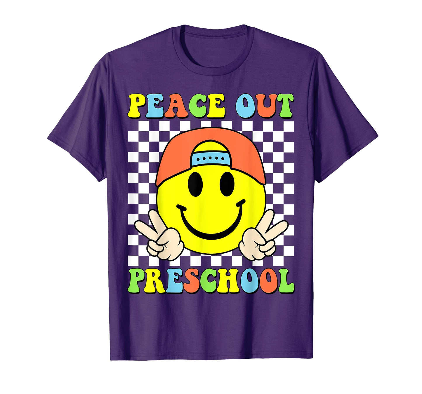 Peace Out Preschool Boys Kid Graduation Last Day Of School T-Shirt