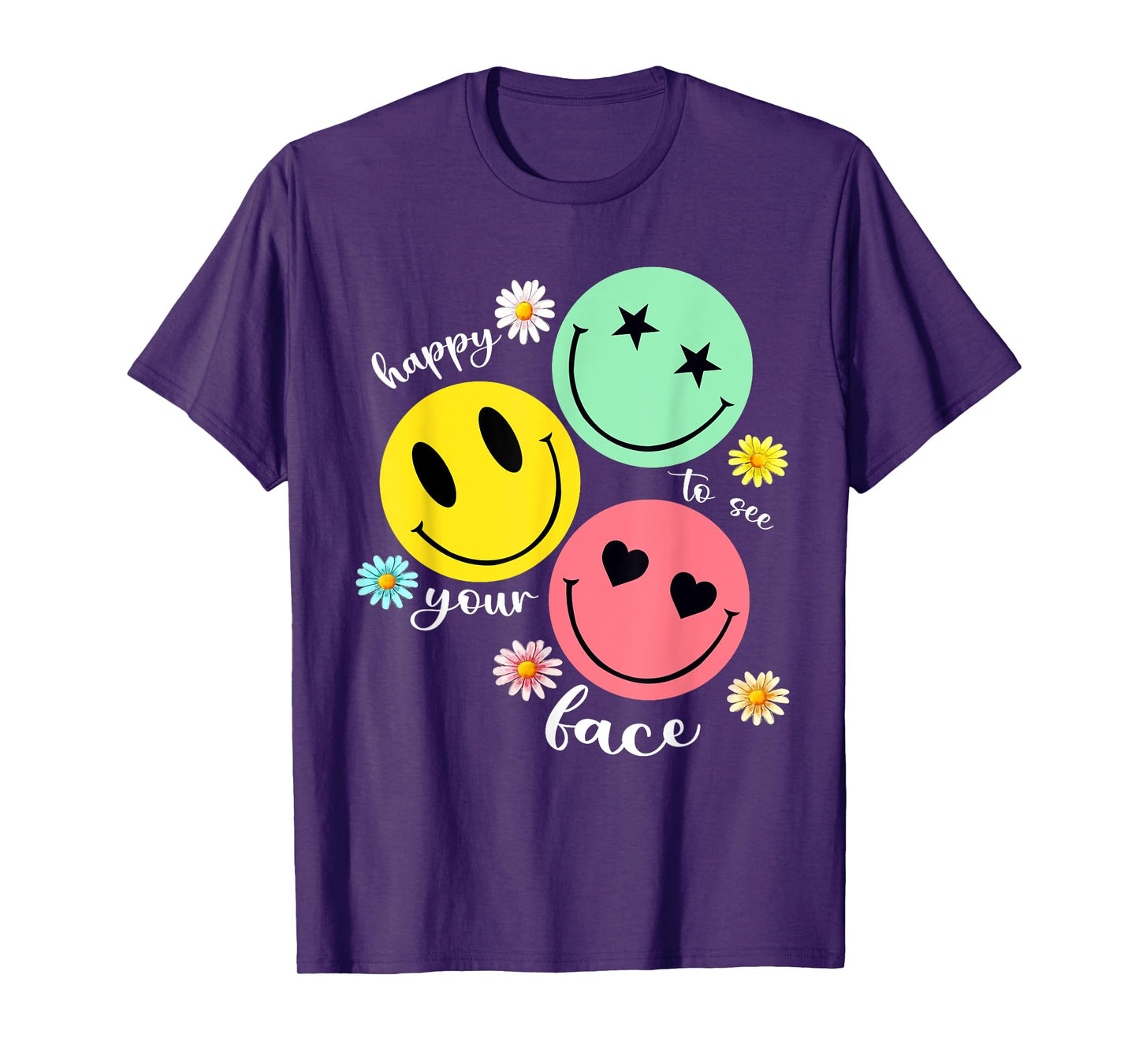 Happy To See Your Face Teacher Disco Ball Back To School T-Shirt