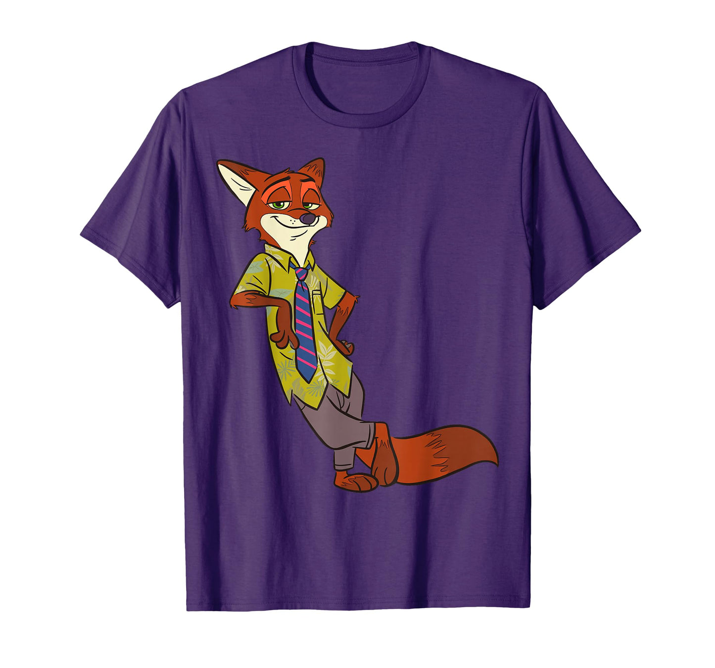 Disney Zootopia Cool Fox Nick Wilde Leaning T-Shirt