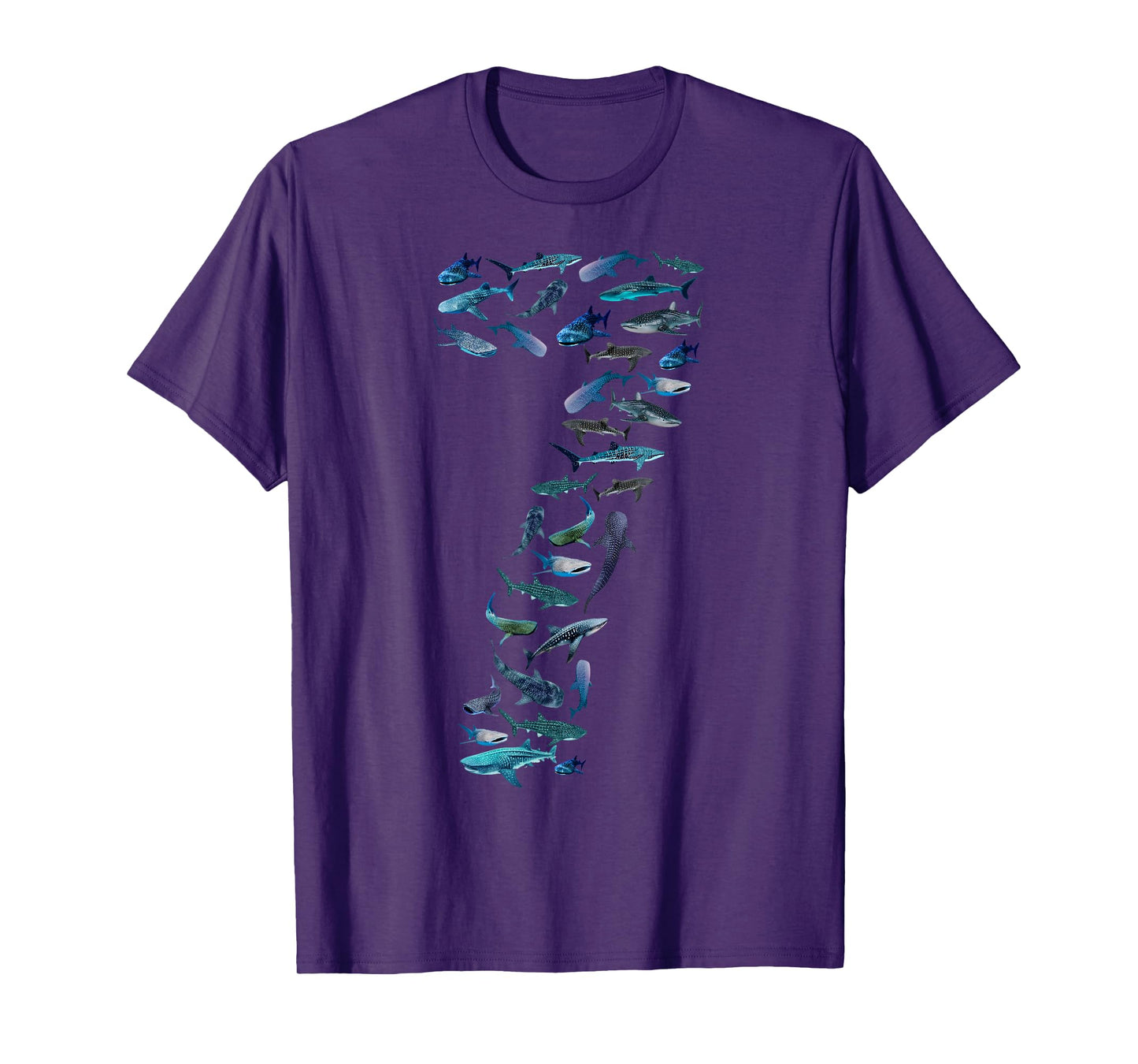 7th Birthday Boy Seven-Year-Old Sea Ocean Fish Whale Shark T-Shirt