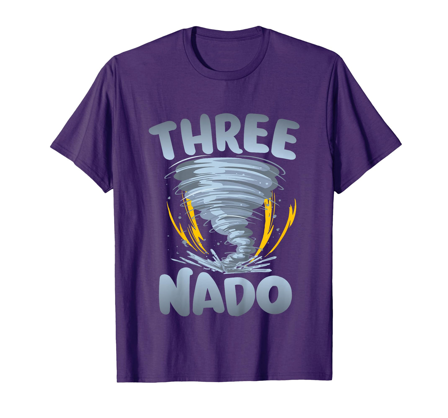 Three-nado Warning 3rd Birthday Tornado Themed Birthday T-Shirt