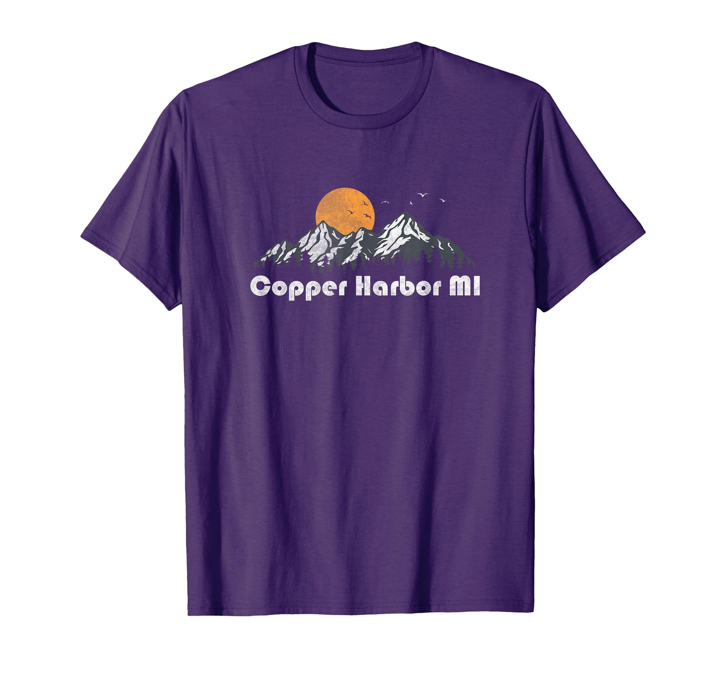 Copper Harbor Michigan MI Vintage 70s Graphic Retro T-Shirt