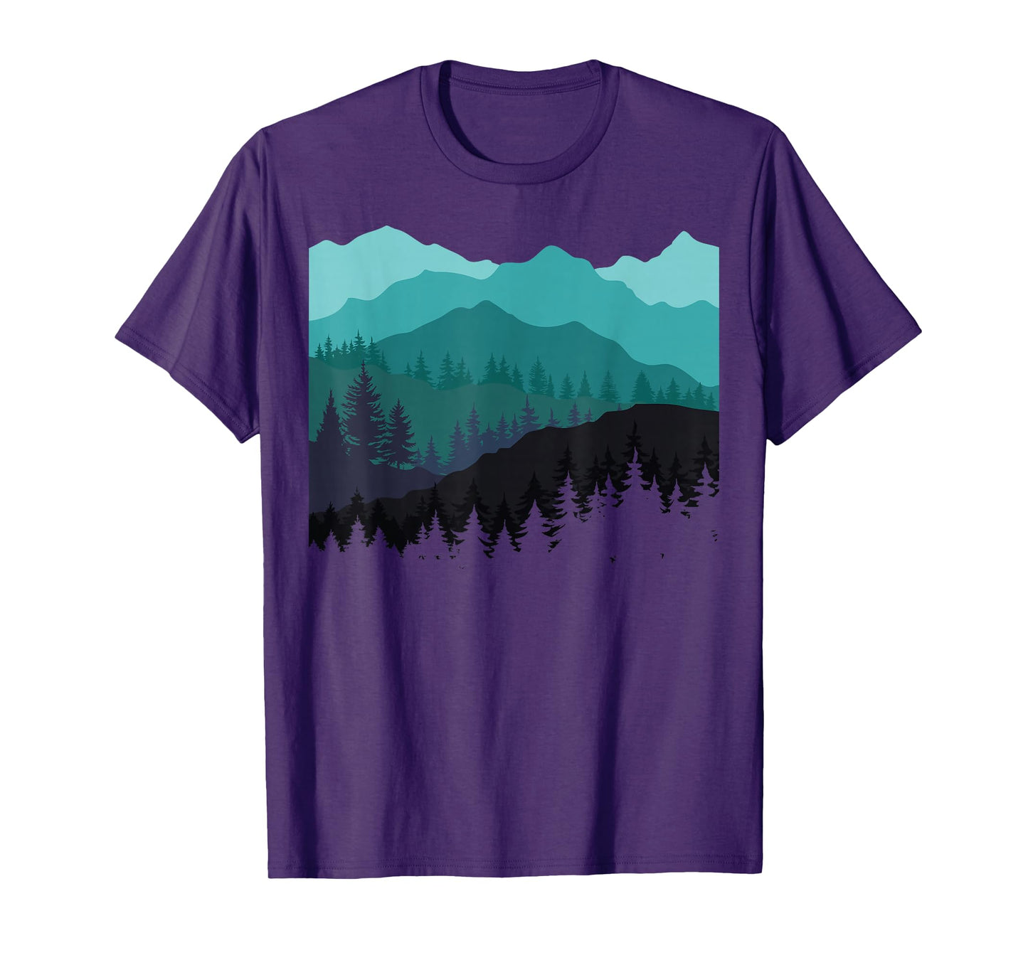 Timeless Mountain, Nature Trees and Forest T-Shirt