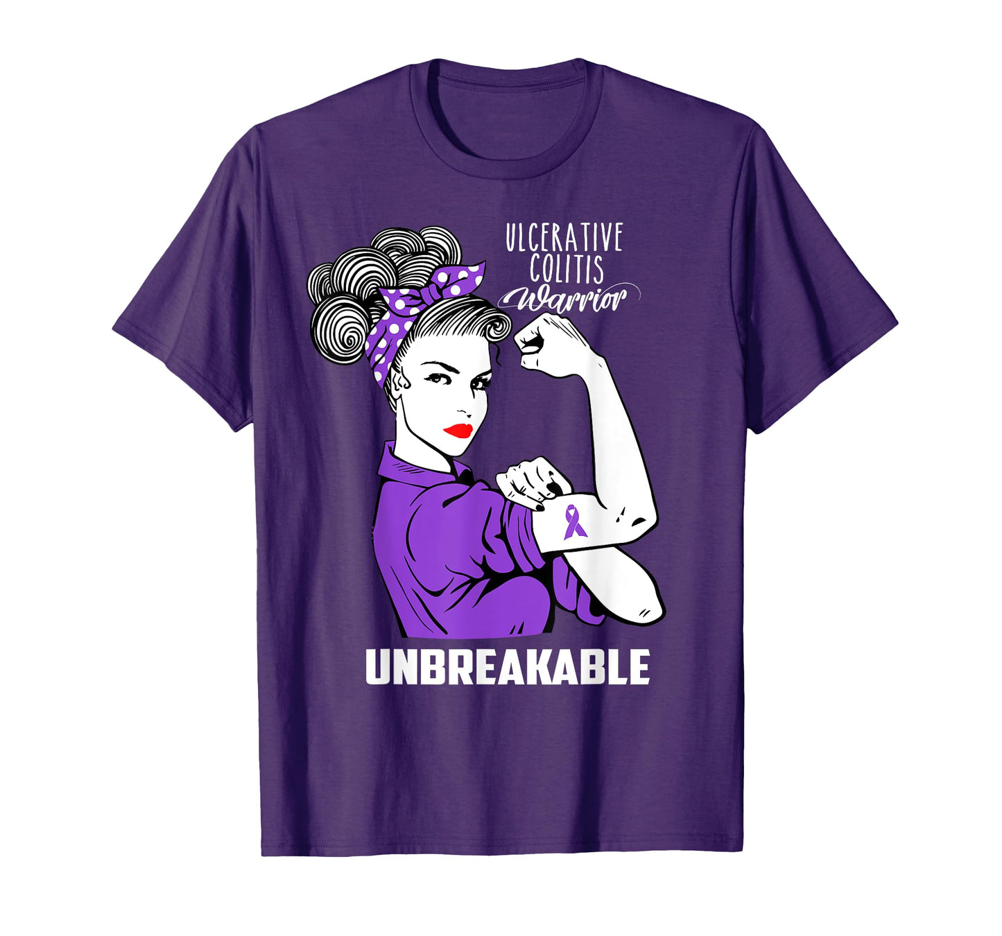 Ulcerative Colitis Warrior Unbreakable Shirt Awareness Gift T-Shirt