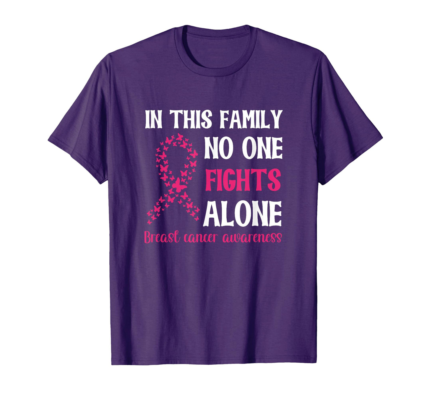 Breast Cancer Awareness - Family Fight T-Shirt